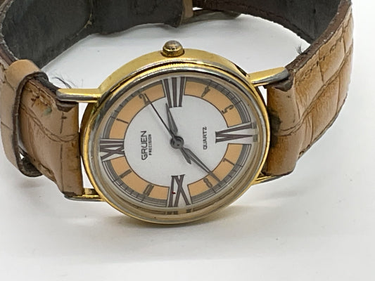 VTG. GRUEN Precision Women's Gold Tone Watch- WORKS GREAT!!!!