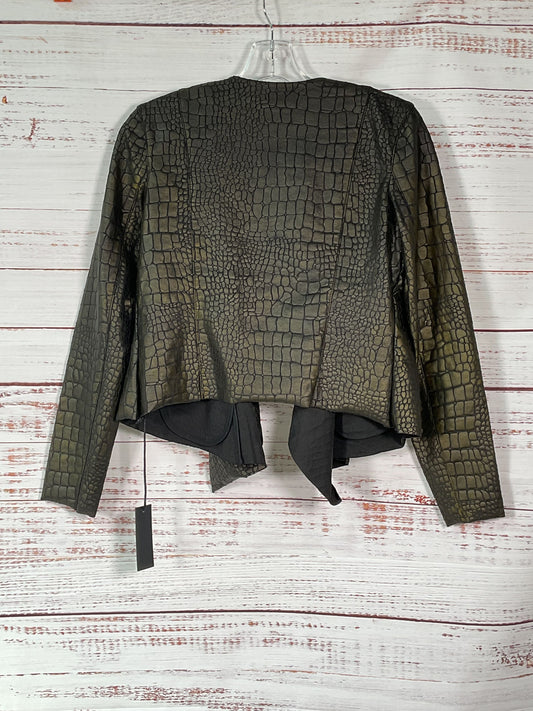 Blanknyc Black/Brown Croc Print Open Front Jacket - Size S