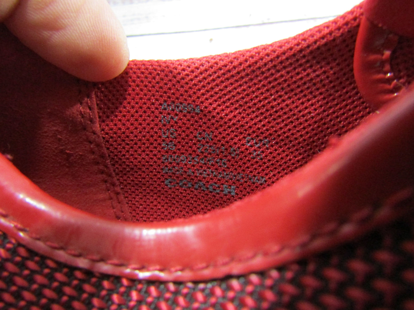 Coach Ivy Women's Red Fashion Sneakers Size 5