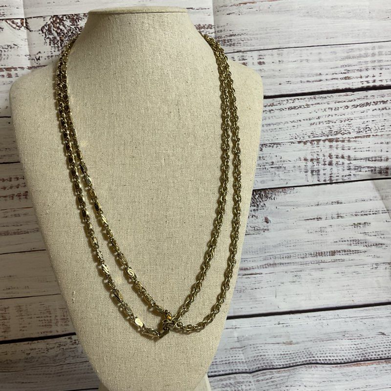 VTG. CORO Two Strand Chain Necklace- 30"