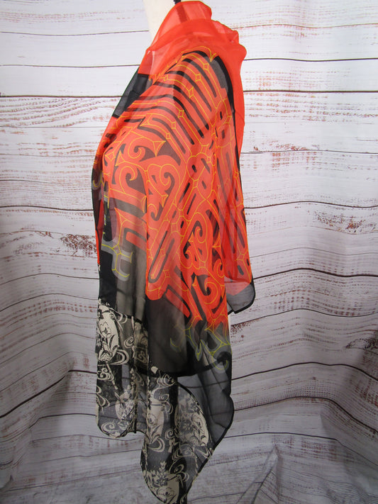 Harari Women's Multi-Color Silk Wrap Made in The U.S.A.