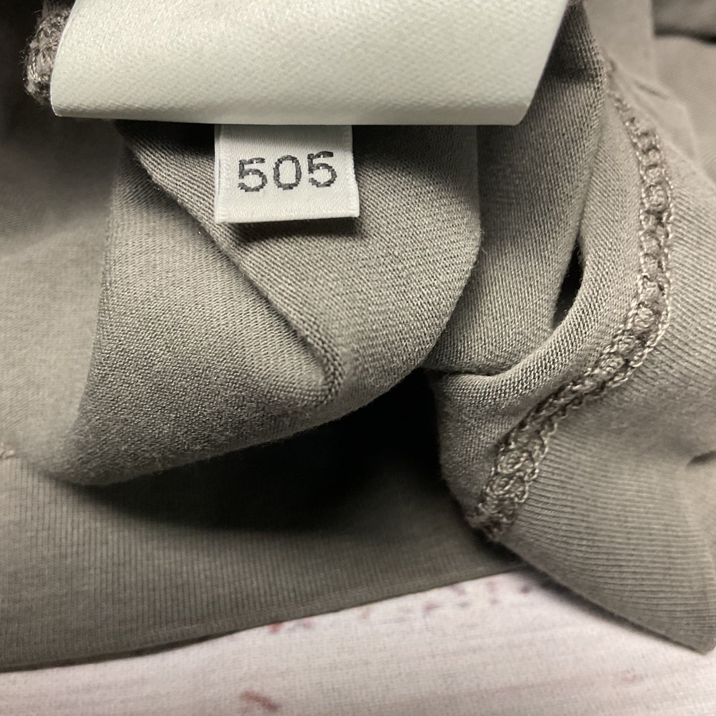 Ischiko Grey Raw Edge Long Sleeve Cotton Sweater - Size 3