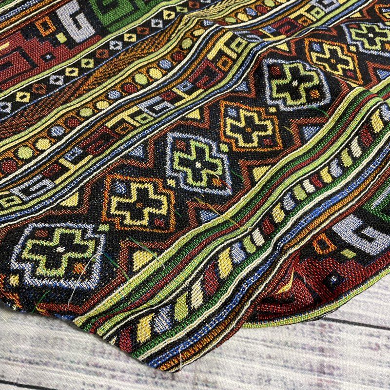Kultura Knit Native Pattern Boho Zipper Tote Bag Purse