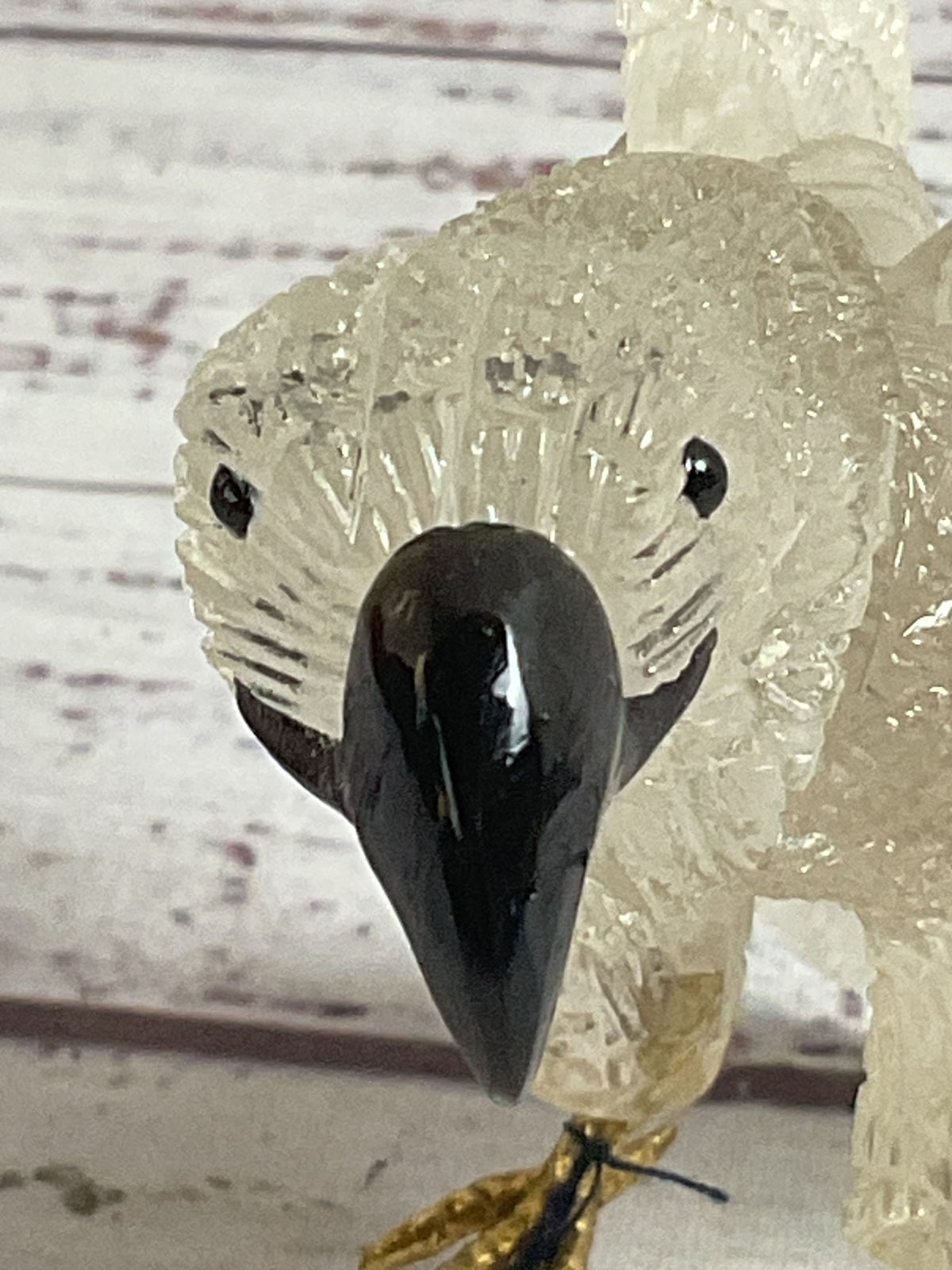 Small Glass Eagle Statue Decor