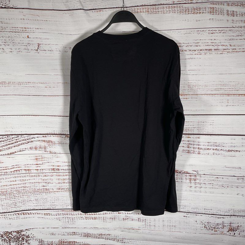 C.P. Company Block Logo Black Long Sleeve Shirt - Size L