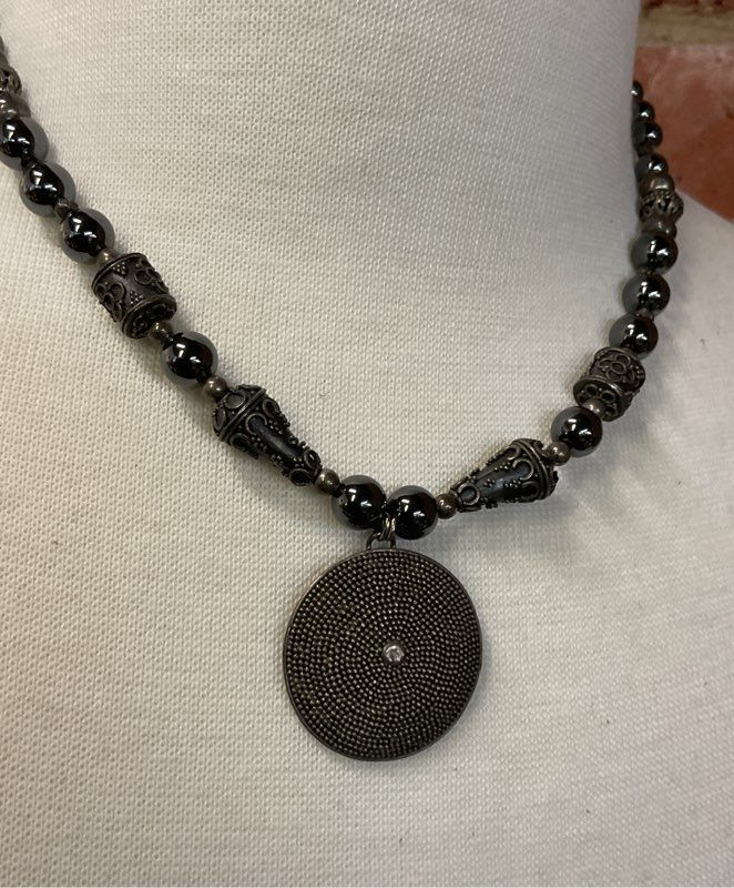 Unbranded Sterling Silver Vintage Beaded Necklace