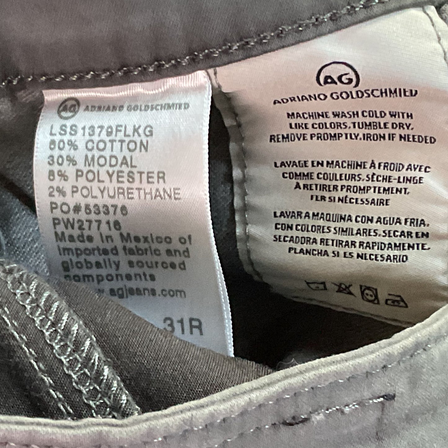 NWT ADRIANO GOLDSCHMIED Men's Farrah Skinny Ankle Jeans- SZ 31W x 31L