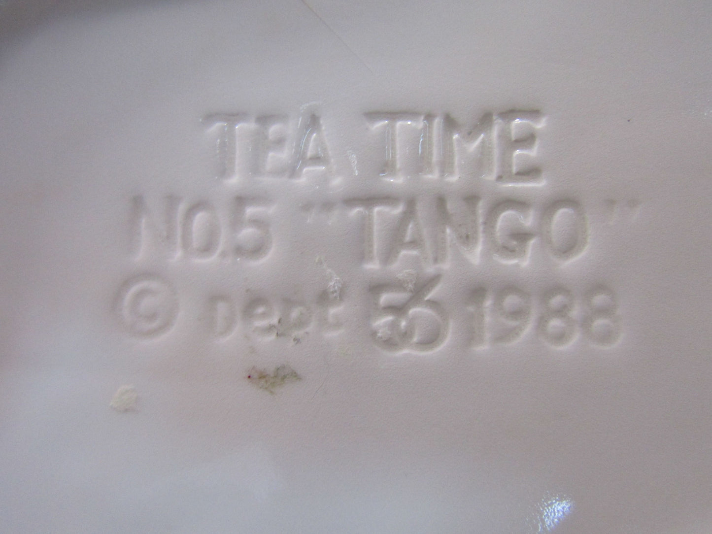 Vintage 1988 Tea Time for Dept. 56 Tango Whimsical Novelty Teapot
