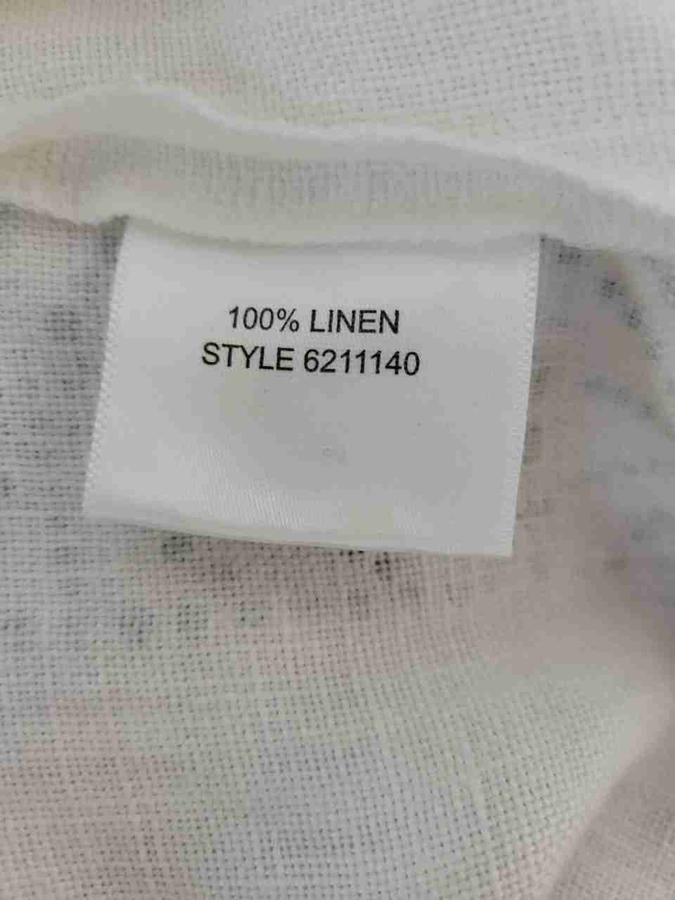 Women's Tory Burch White Linen Top w/beading Size 10