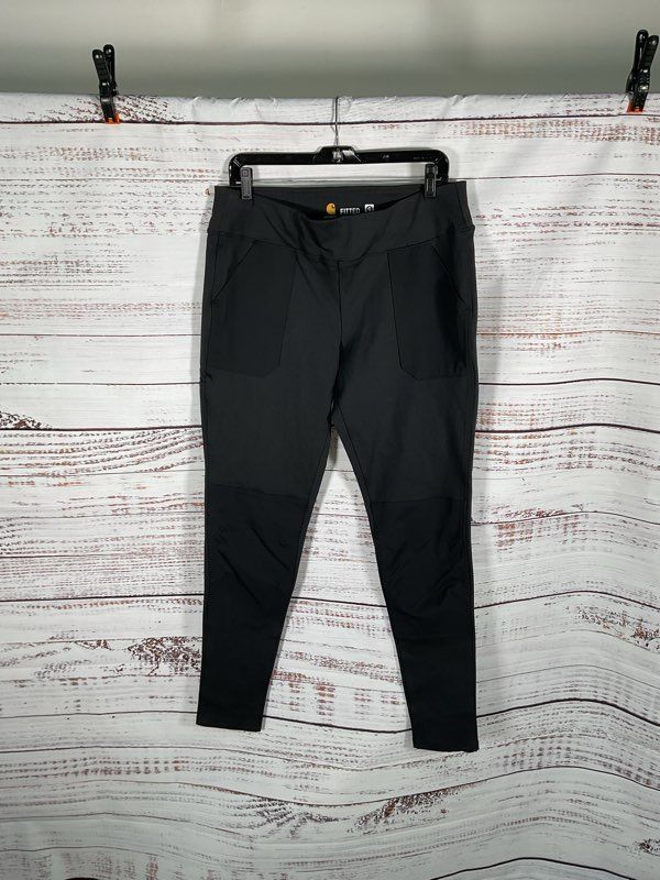 CARHARTT Force Leggings Women's L 12/14 Tall Black Fitted Utility Yoga Pants