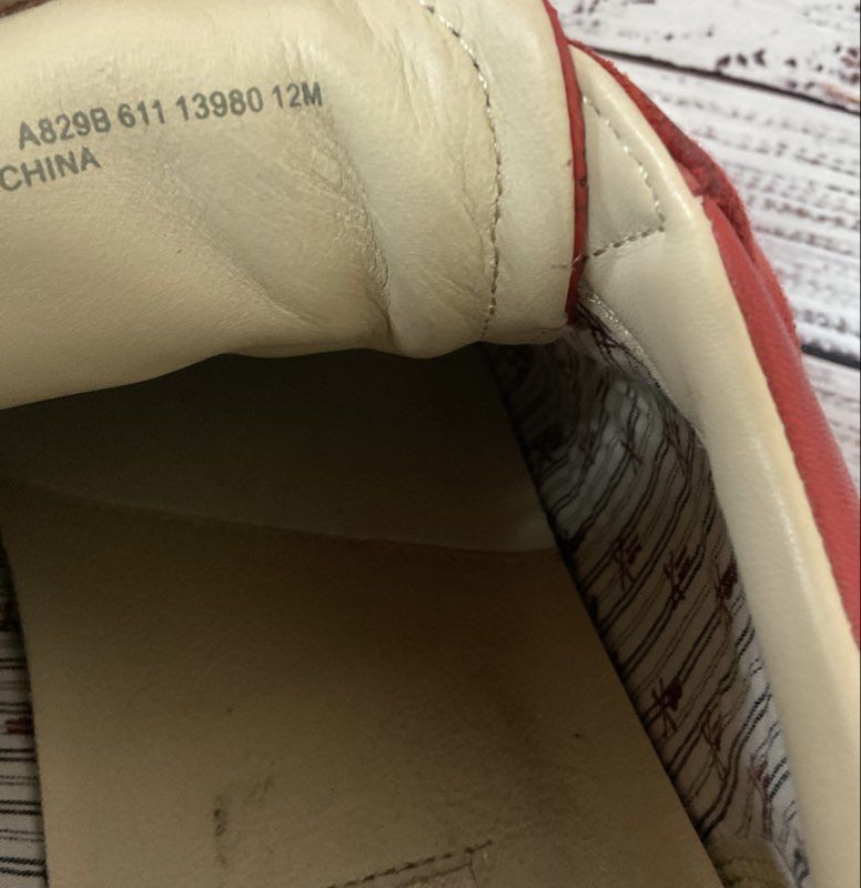 Men's John Varvatos Bootleg Red Sneaker Size 12