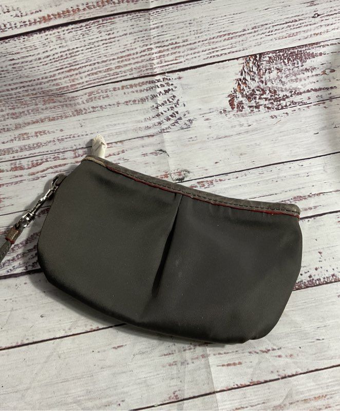 MZ Wallace Jane Gray Bedford Nylon Leather Tote Bag Grey/Green