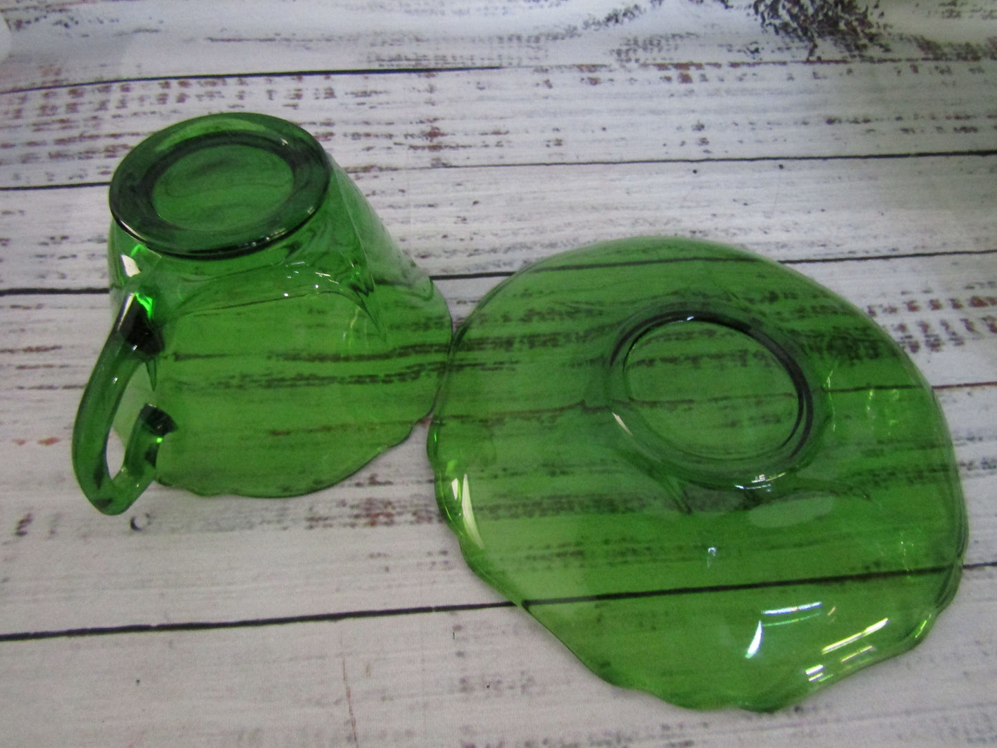 Cambridge 3400 Dark Emerald Green Cup & Saucer Set of 27