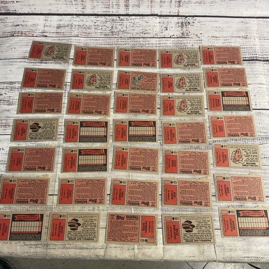 Lot Of 35 Topps 1981 Baseball Scratch Off Cards Ken Griffey Ozzie Smith