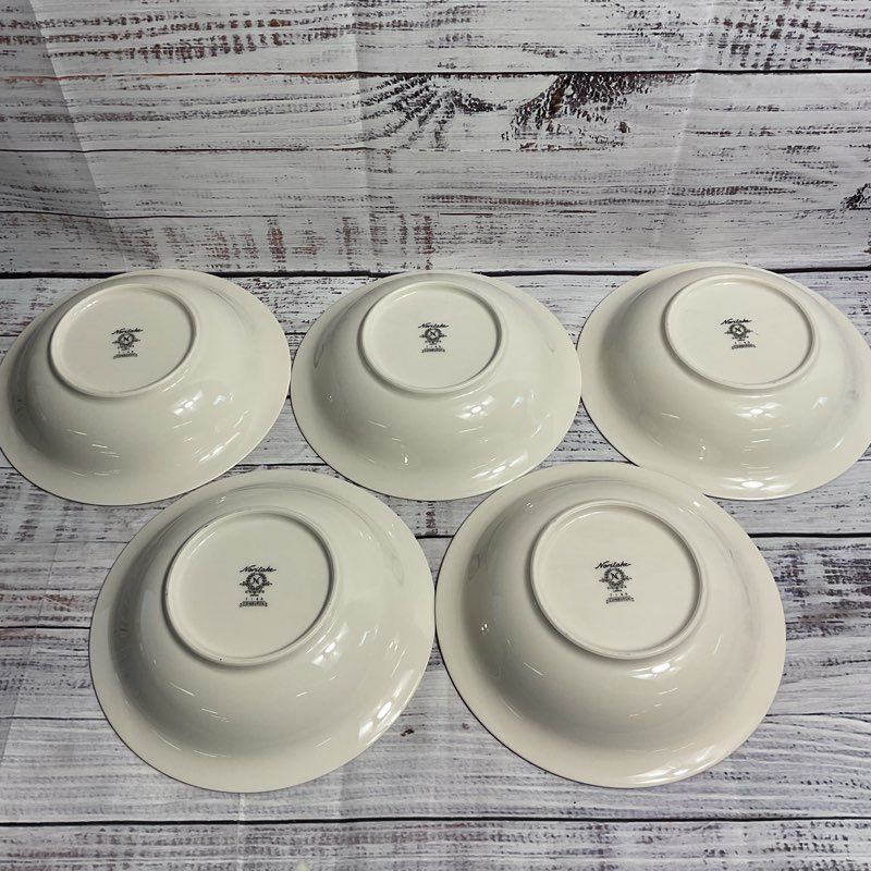 Set Of 6 VTG. 1972 Edinburgh Noritake 7146 Japanese Porcelain 7" Cereal Bowls