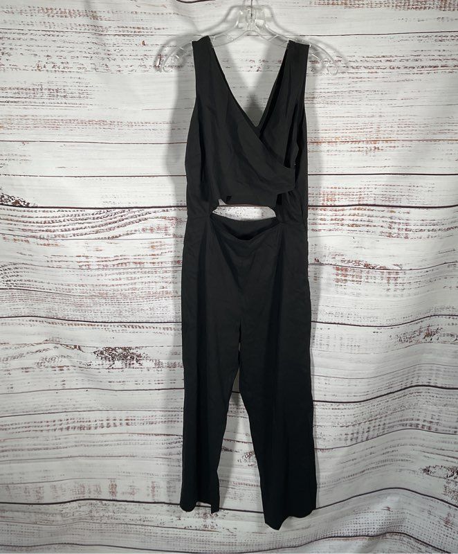 Apiece Apart Women's Black Linen Blend Jumpsuit Size Made in USA