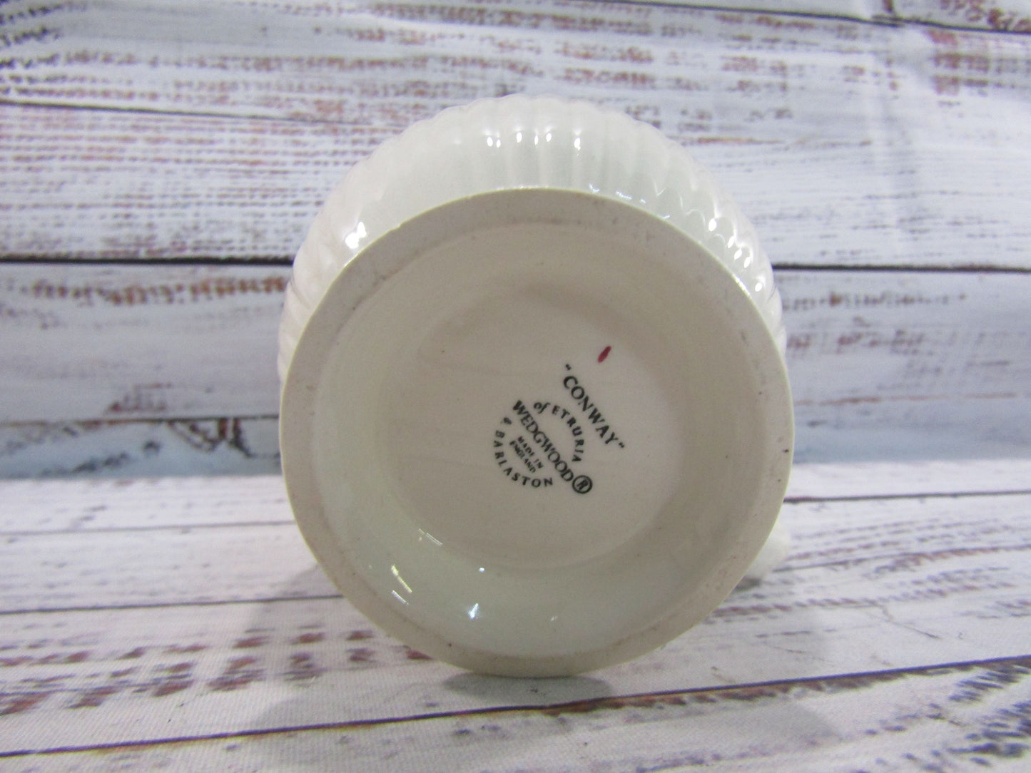 Wedgwood Conway 3 Teacups & 1 Creamer Made in England