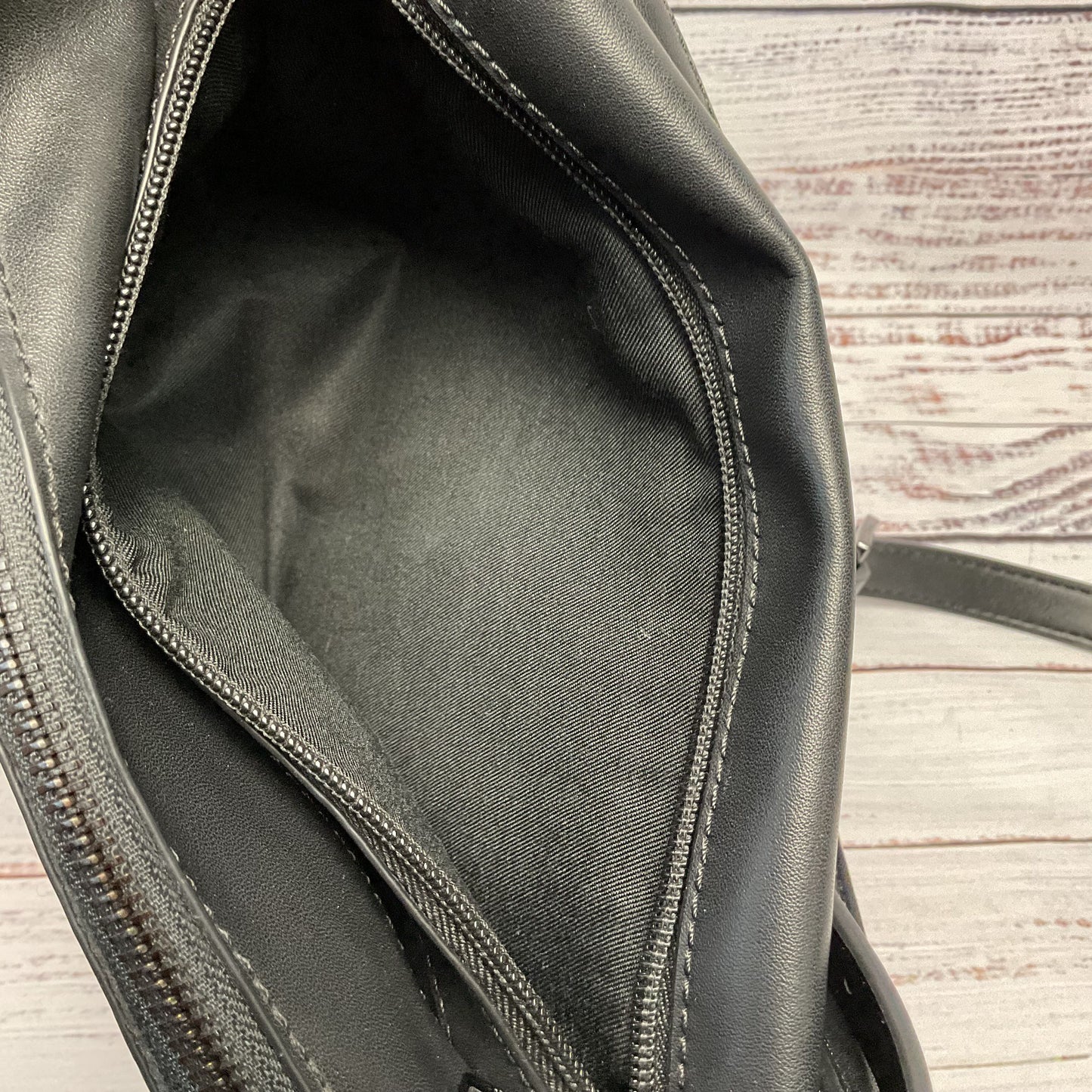 Sam Edelman Black Leather Square Shoulder Bag Purse
