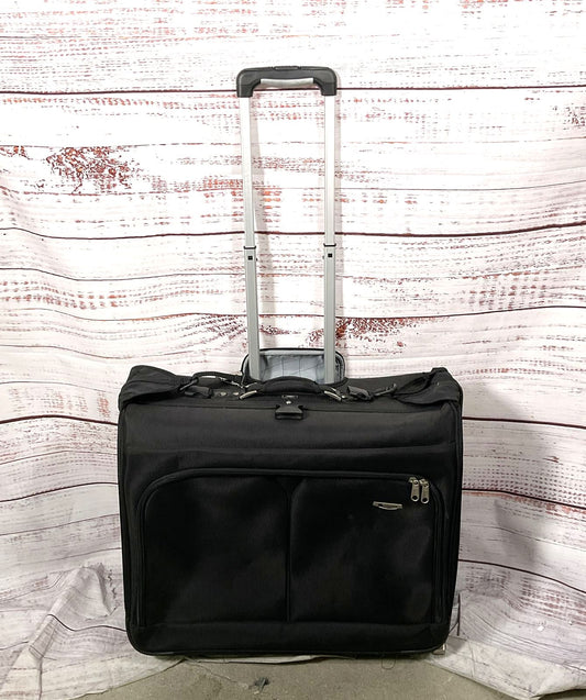 Delsey Rolling Garment Bag Suitcase Black