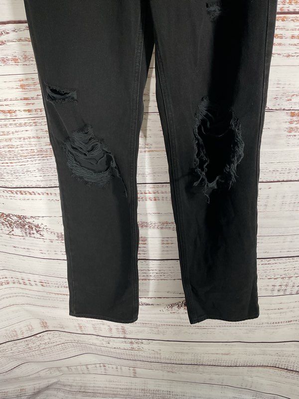 NEW Pacsun Women's 90's Boyfriend Jeans Distressed Black Size 25