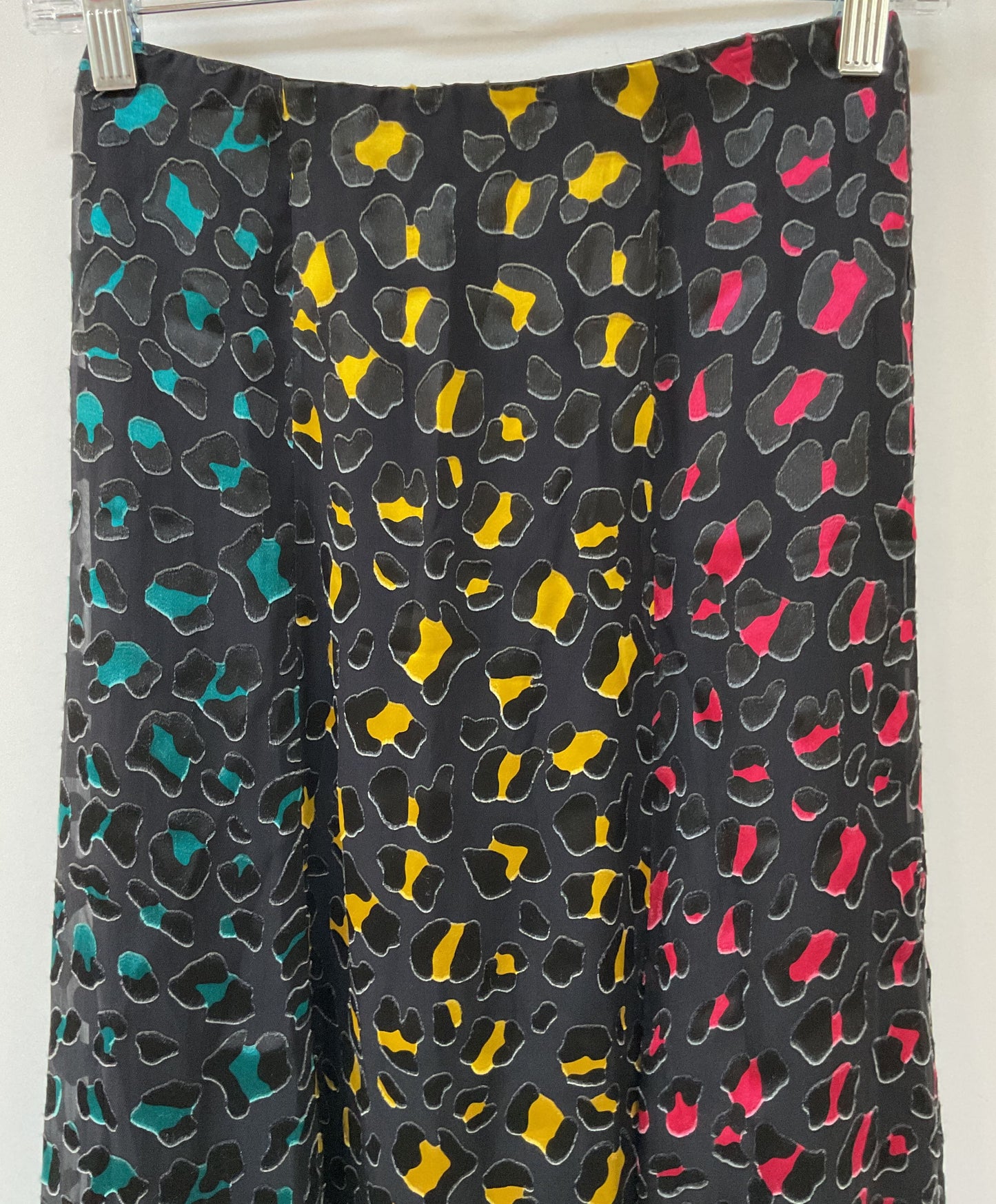 Alice + Olivia Janessa Multi-Color Cheetah Print High Slit Skirt Size 0