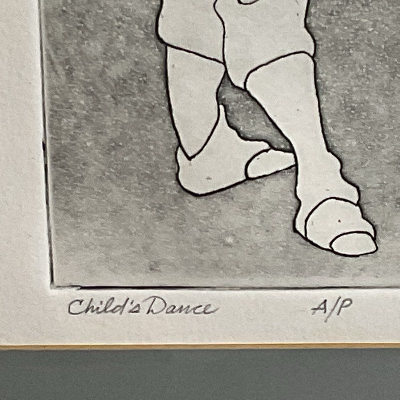 Signed 1988 Artist Proof E. LOMBARDI "Child's Dance" Lithograph