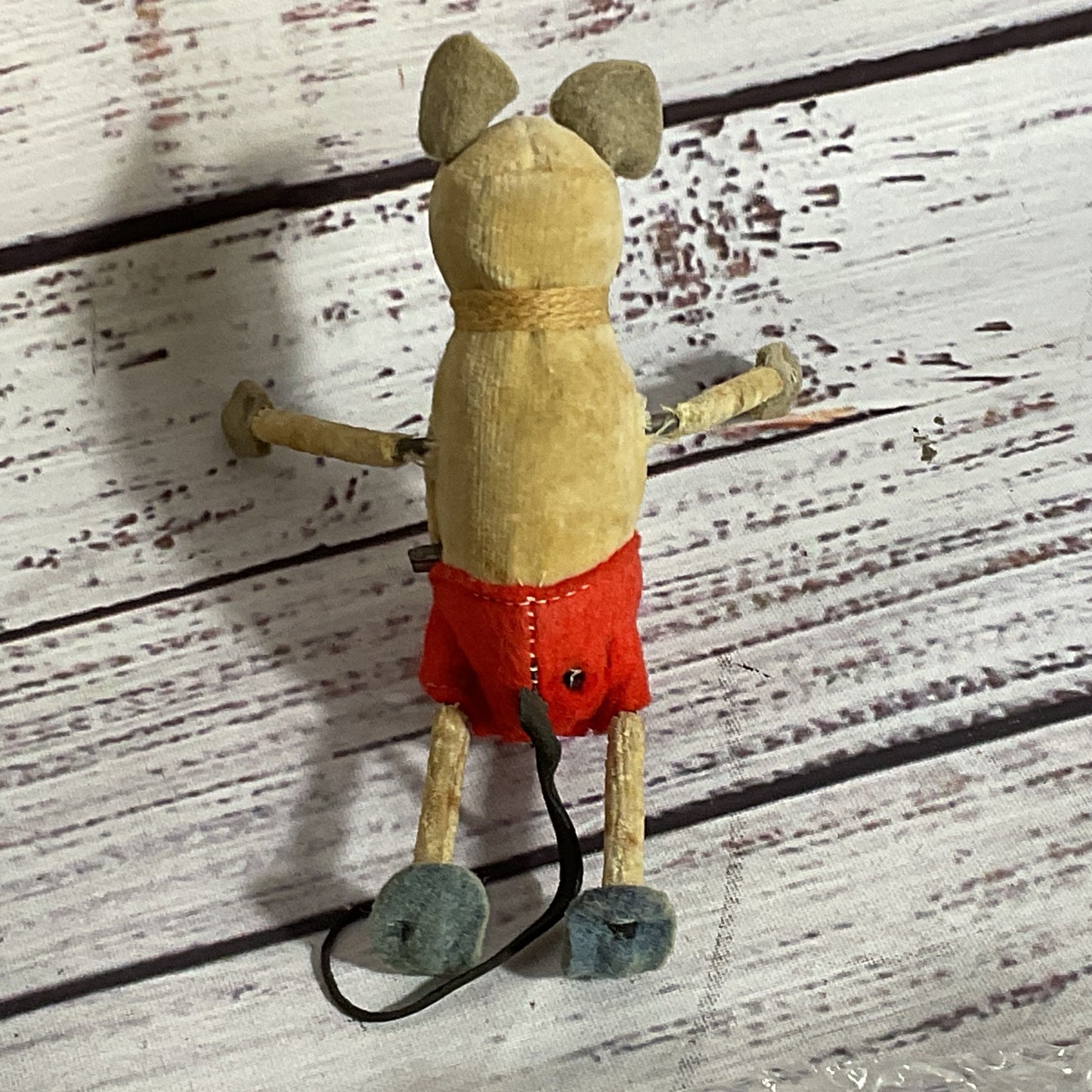 ANTIQUE SCHUCO Tumbling Jolly Mouse Windup Toy- (NO KEY- DOESN'T WORK- AS-IS)