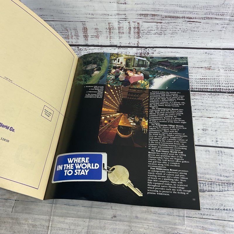 Vintage 1983 Walt Disney World Vacation Guide Epcot Collectible Magazine