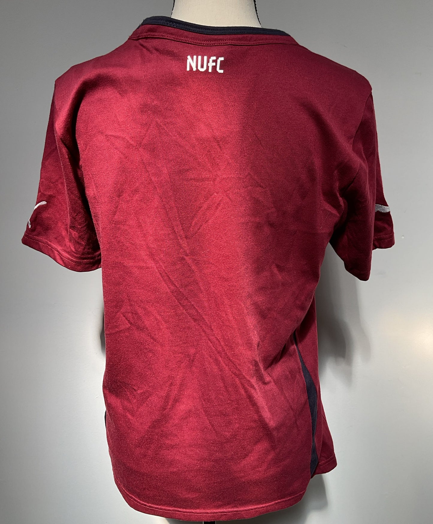 Puma Newcastle United F.C. Away Jersey Red T-shirt Signed - Size Small