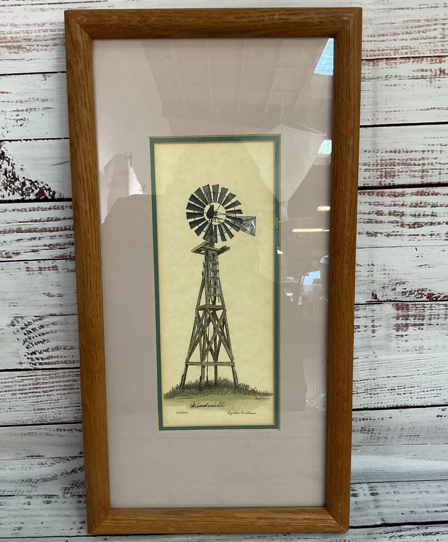 Dyckie Wallace Windmill Limited Edition Artist Signed Watercolor Print