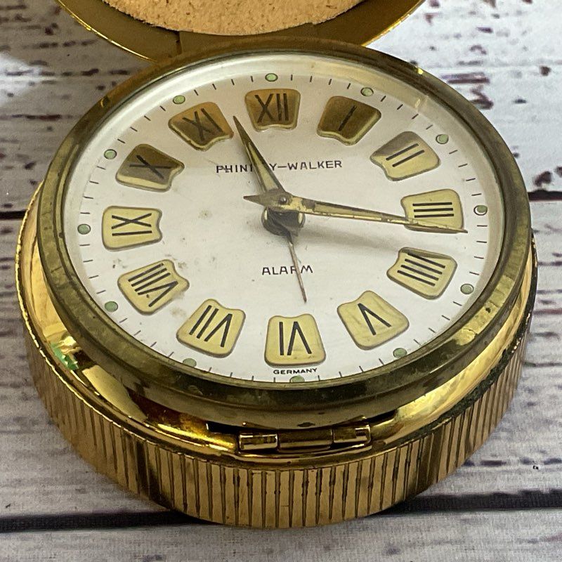 VTG. Phinney & Walker German Travel Table Clock
