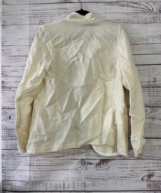 Women's CP Shades Cream Linen Jacket Size XS Retail $200