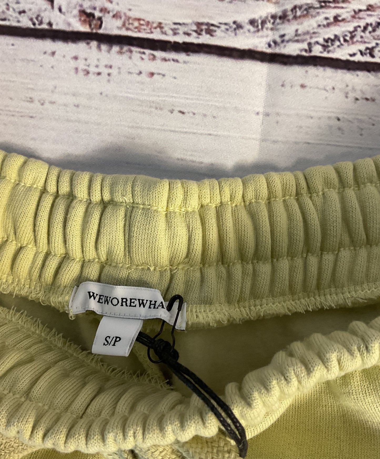 NWT Women's We Wore What Green Pull on Sweat Shorts Size S/P