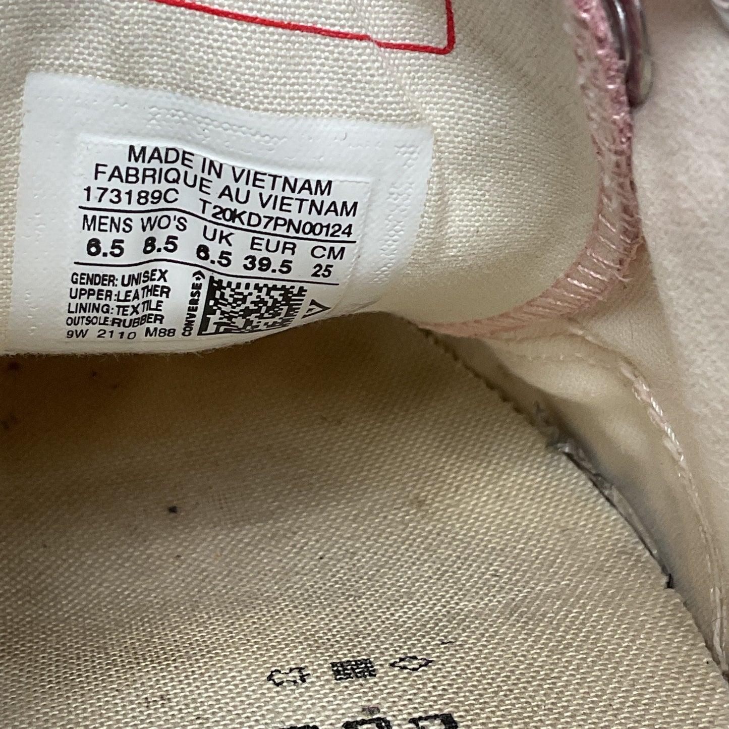 Converse X Golf Le Fleur Pink Suede Snake Skin Pattern Sneaker Shoe Sz 6.5M 8.5W