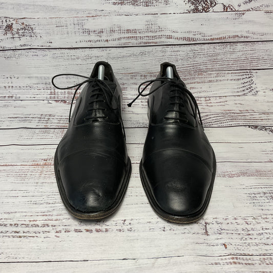 Bruno Magli Fraser Black Leather Oxford Dress Shoe Men Size 9.5