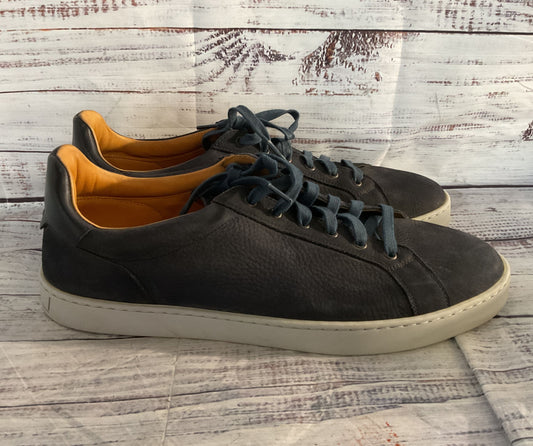 Magnanni Suede Cote Lo Low Top Sneakers Navy Blue 12