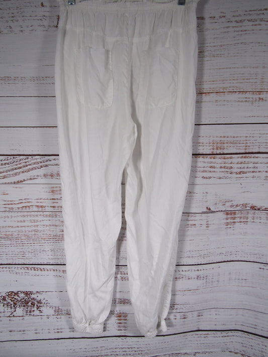 Bella Dahl Women's White Drawstring Pants Size M
