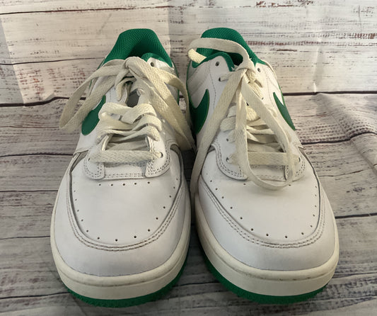 Nike Women's Gamma Force Leather Sneakers White Malachite 7