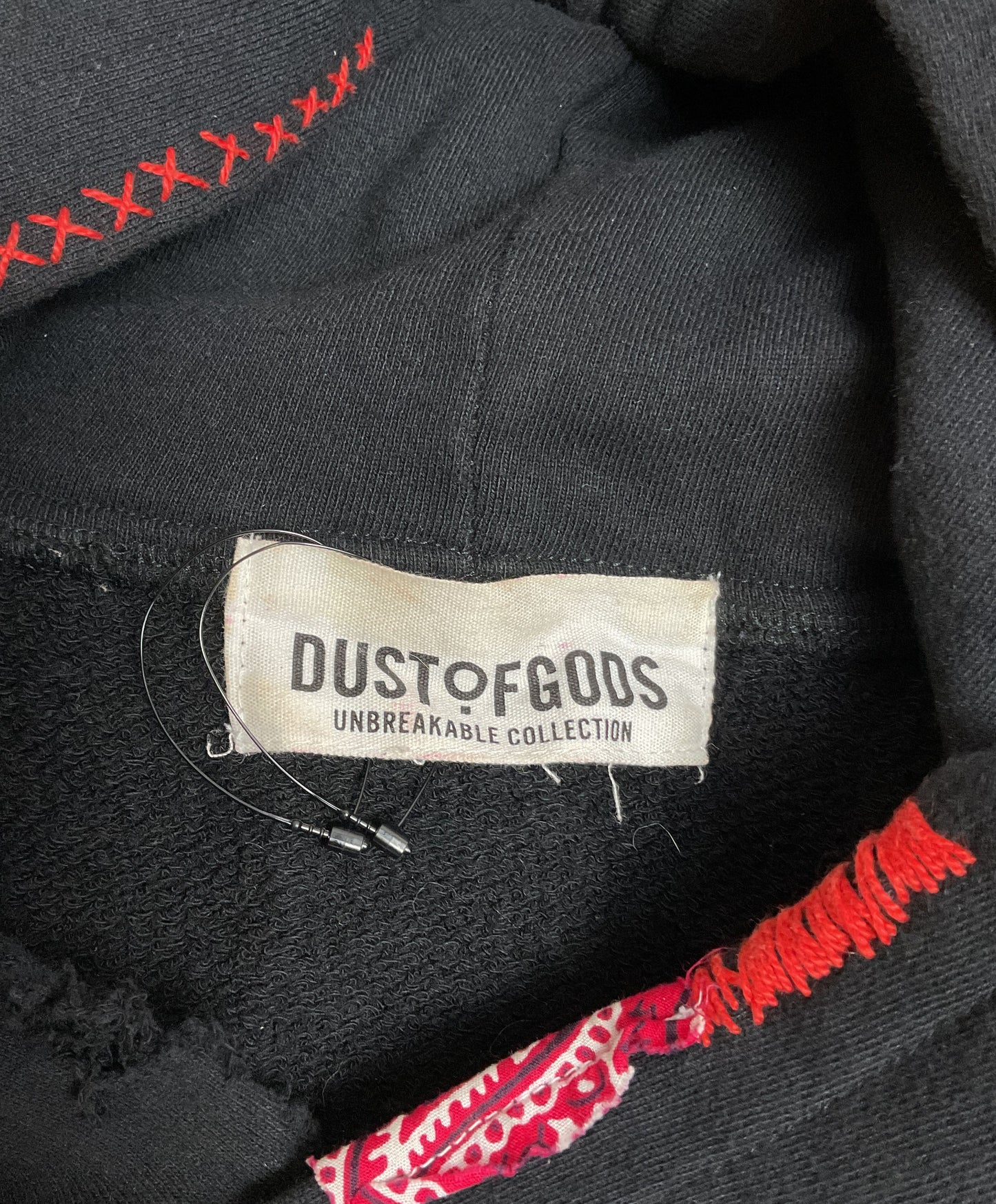 Cool Dust of Gods X Kaws Black 1 of 1 Distressed Stuffy Hoodie - Size Large