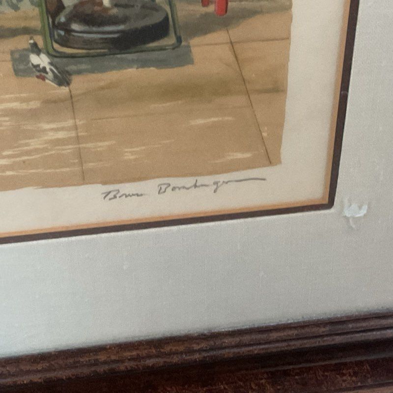 Bruce Bomberger Golden Lion Print Signed 16/50 Large Artwork Local