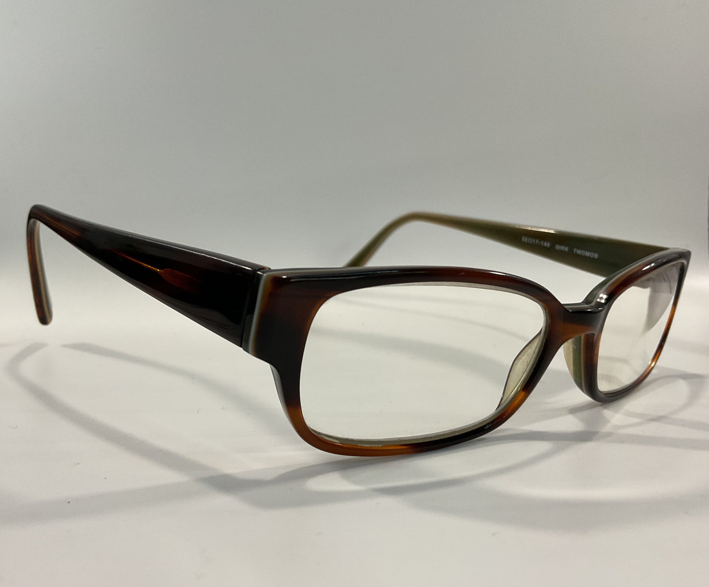 Salt Dirk Women's Brown Rectangular Eyeglasses Frame Handcrafted in Japan