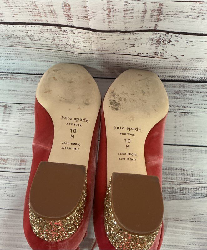 Women's Kate Spade Velvet Glitter Pump Heel Size 10 Retail $250