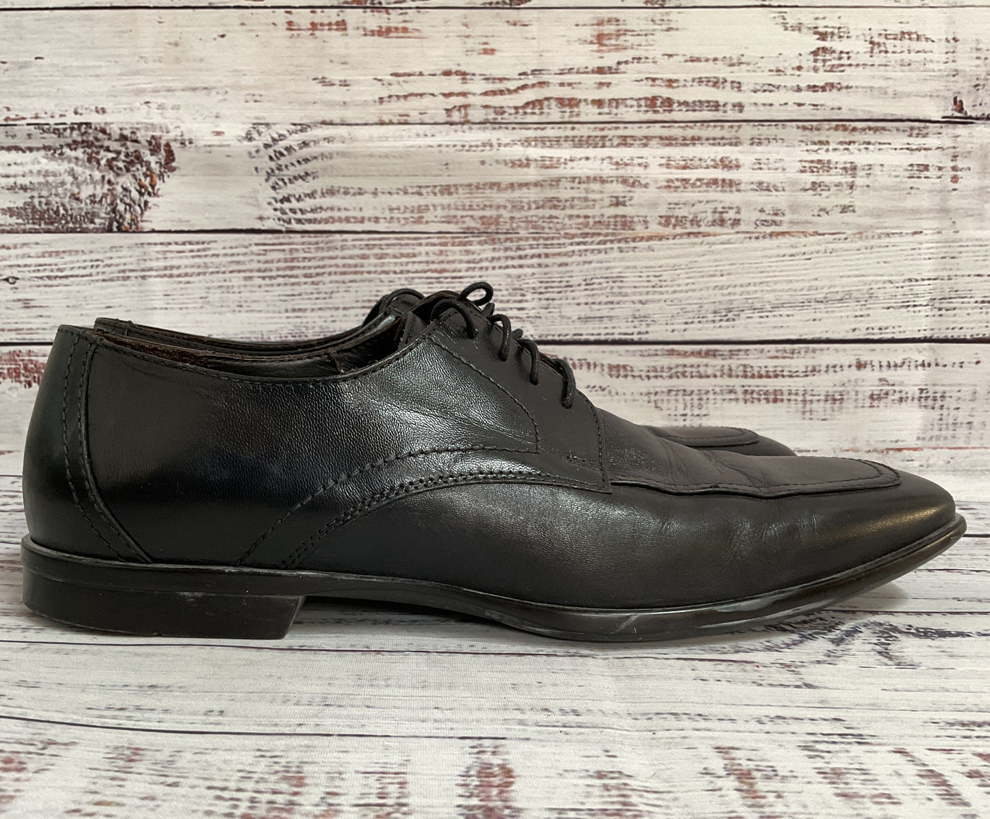 Bruno Magli Mianato Men's Black Leather Oxford Shoes Size 8.5 Made in Italy