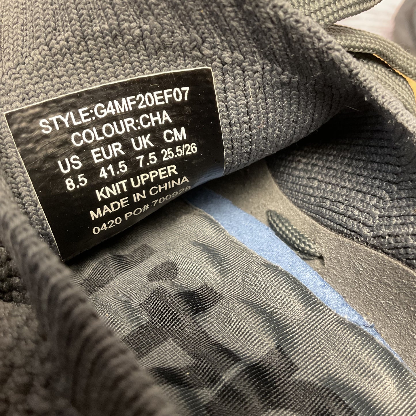 G/Fore MG4.1 Charcoal Grey Seasonal Sneaker Shoe Men Size 8.5