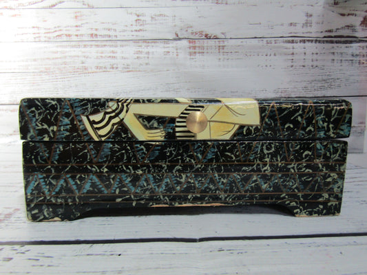 La Belle Ting Shao Kuang Dawn of the Yunnan School Art Nouveau Trinket Box