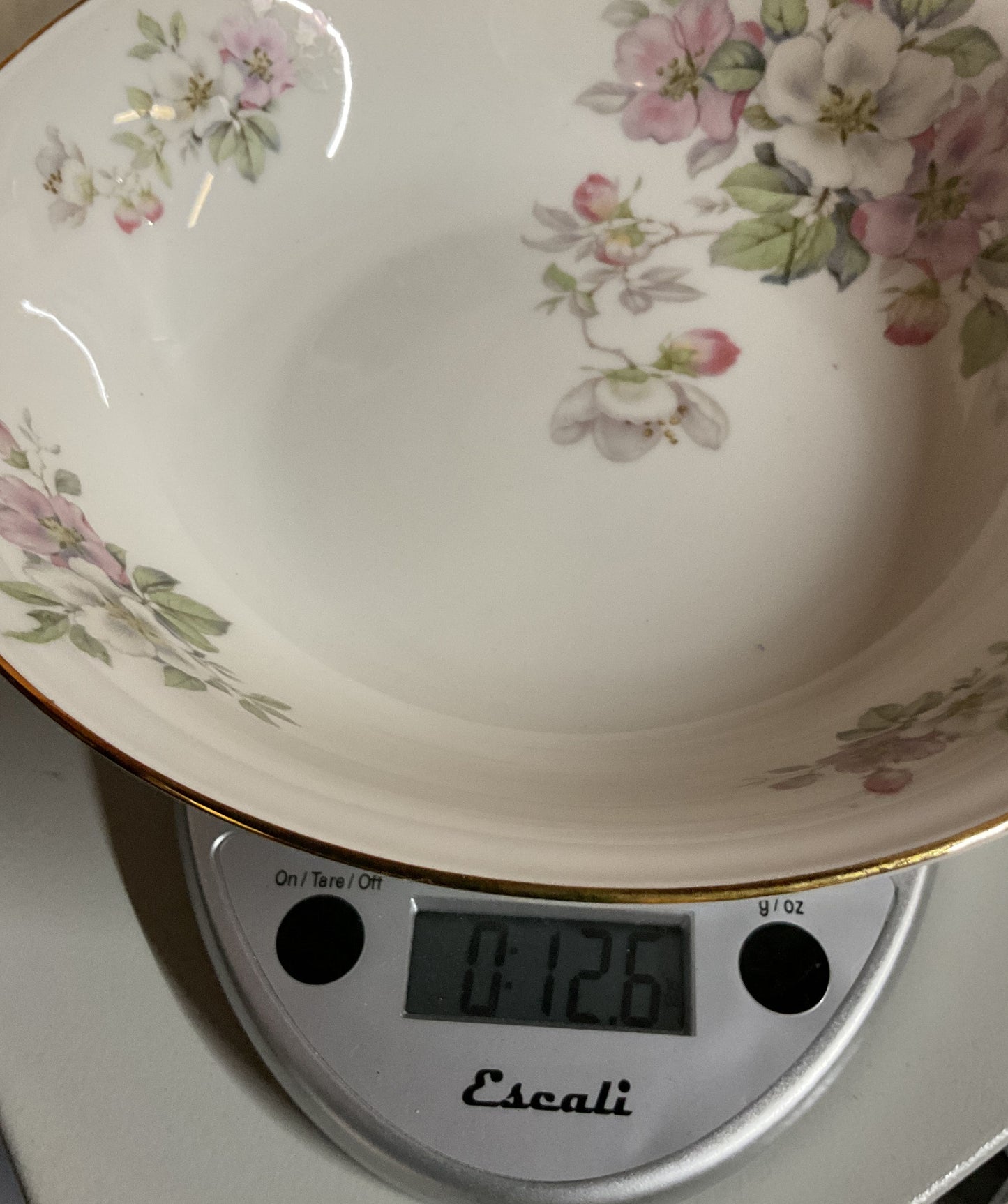 Tirschenreuth Bavaria Germany Apple Blossom White Porcelain Serving Bowl