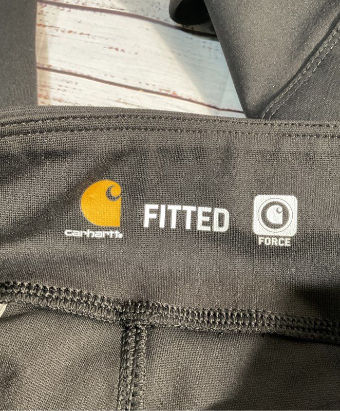 CARHARTT Force Leggings Women's L 12/14 Tall Black Fitted Utility Yoga Pants