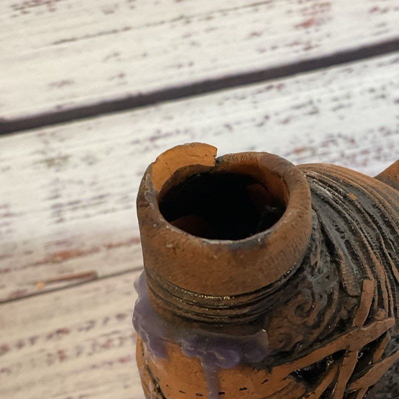 VTG. ALEXANDER LVOVICH Ceramic Pottery Candle Holder- 4"