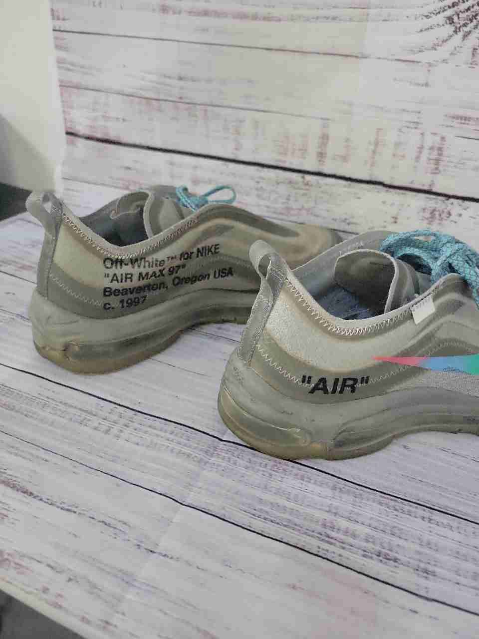 Men's Nike Off White Air Max 97 Menta Grey Sneaker Size 9