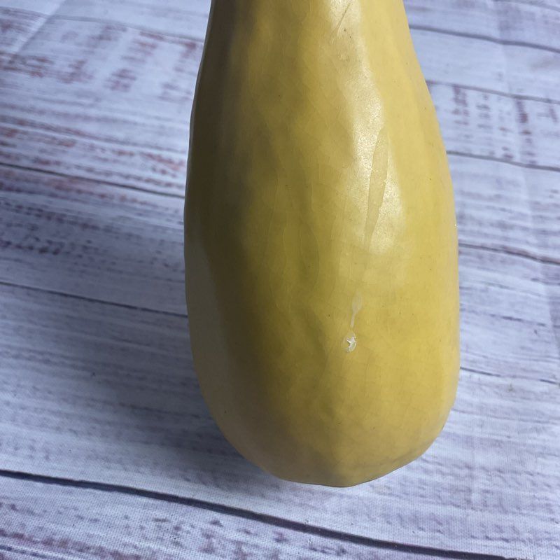 Signed 6" Yellow Squash Bud Vase
